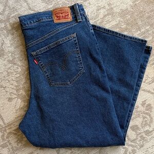 Levi's Women's High Rise Jeans in Deep Blue